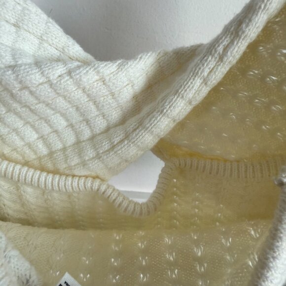 NWOT ROXY Off White Venice Knit Halter Crop Top - Picture 8 of 8